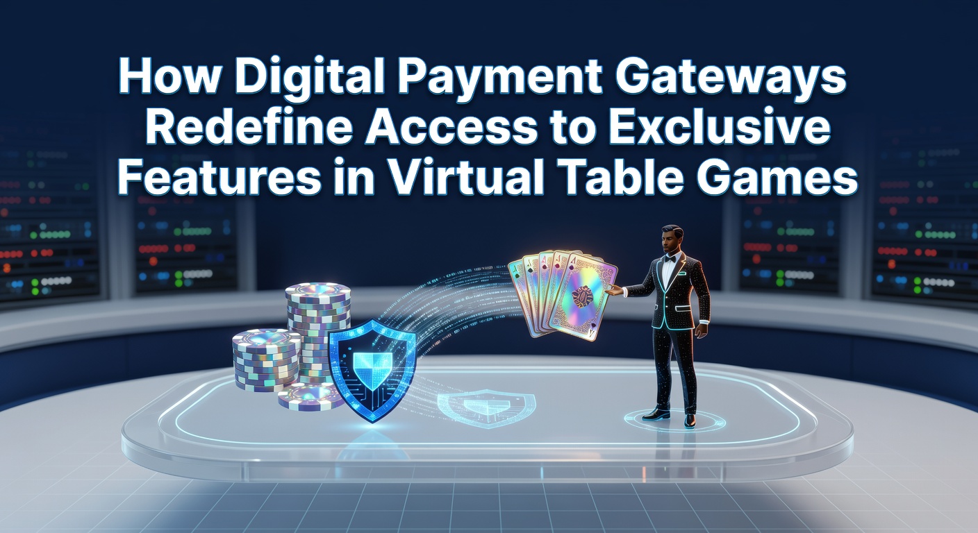 Digitale Zahlungsgateways ermöglichen nahtlosen Zugang zu exklusiven virtuellen Tischspielen